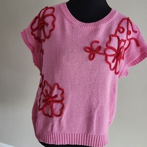 Entro, short sleeve sweater, ideal for spring or summer